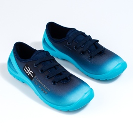 Drenges marineblå Shelovet slip-on sneakers 1