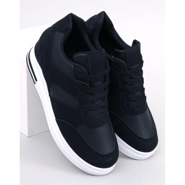Rinno Black wedge sneakers sort 1