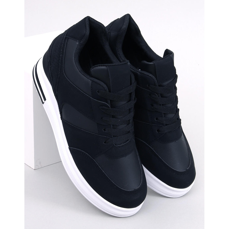 Rinno Black wedge sneakers sort 1