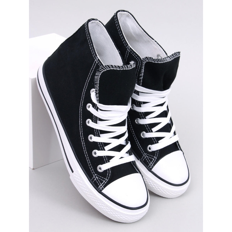 Jude Black canvas sneakers sort 1