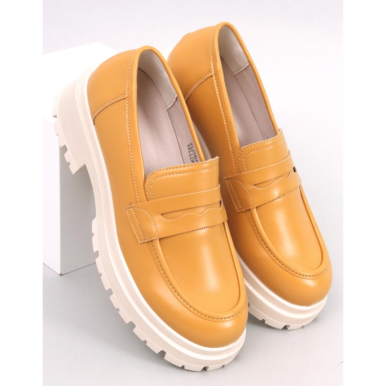 Dench Yellow platform loafers gul 1