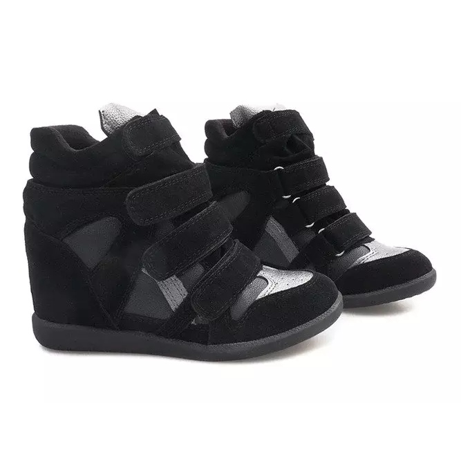 Wedge Sneakers R9686 Sort 1