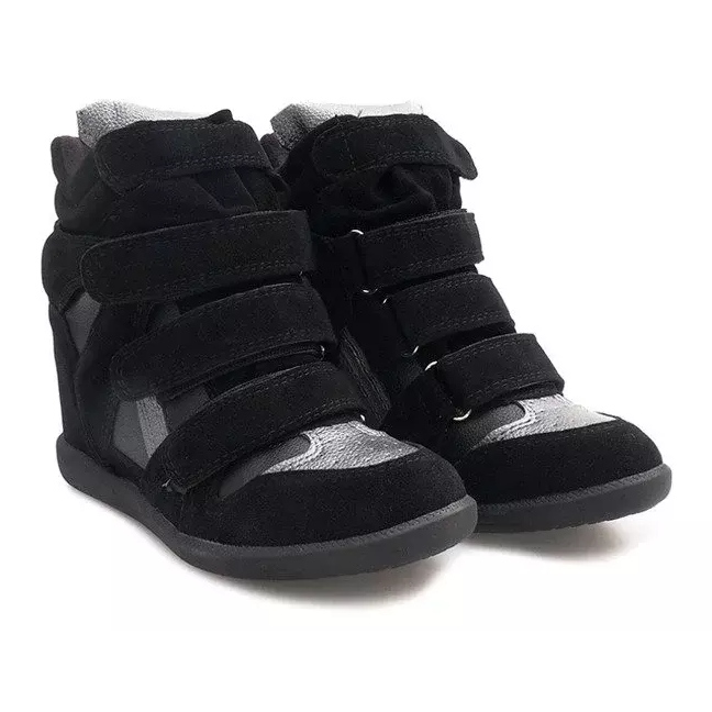 Wedge Sneakers R9686 Sort 2