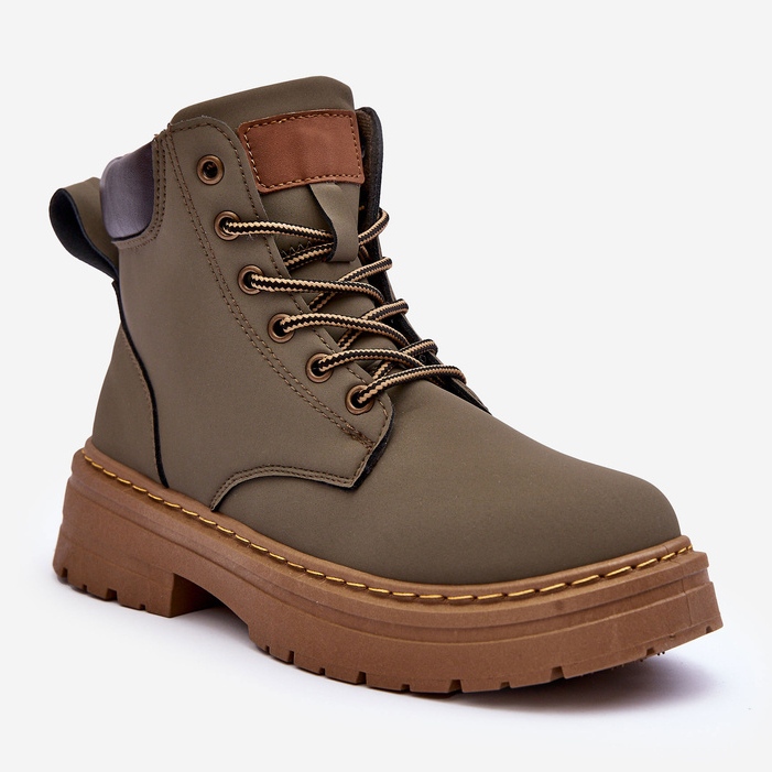 Dame Trapper Boots Warm Green Corbin grøn 1
