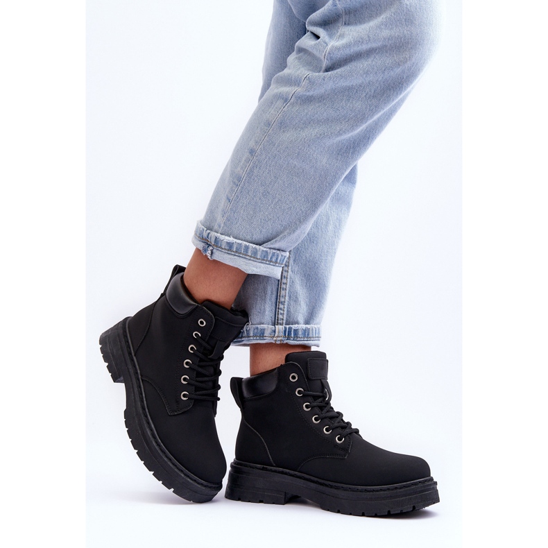 Dame Trapper Boots Warm Black Corbin sort 2