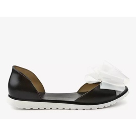 Sort Meliski sandaler med en S5-3 sløjfe 2
