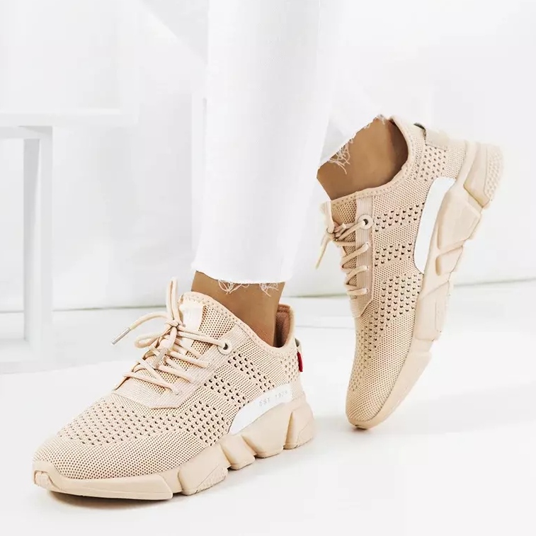 Beige sneakers Big Star JJ274272 1