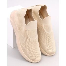 Goff Beige strømpe sportssko 1