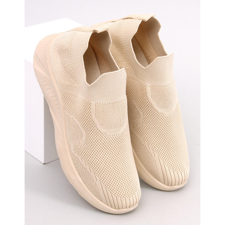 Goff Beige strømpe sportssko 1