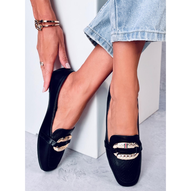 Saimon Black loafers til kvinder sort 1