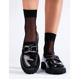 W. Potocki Lakerede dame loafers Potocki sorte 2