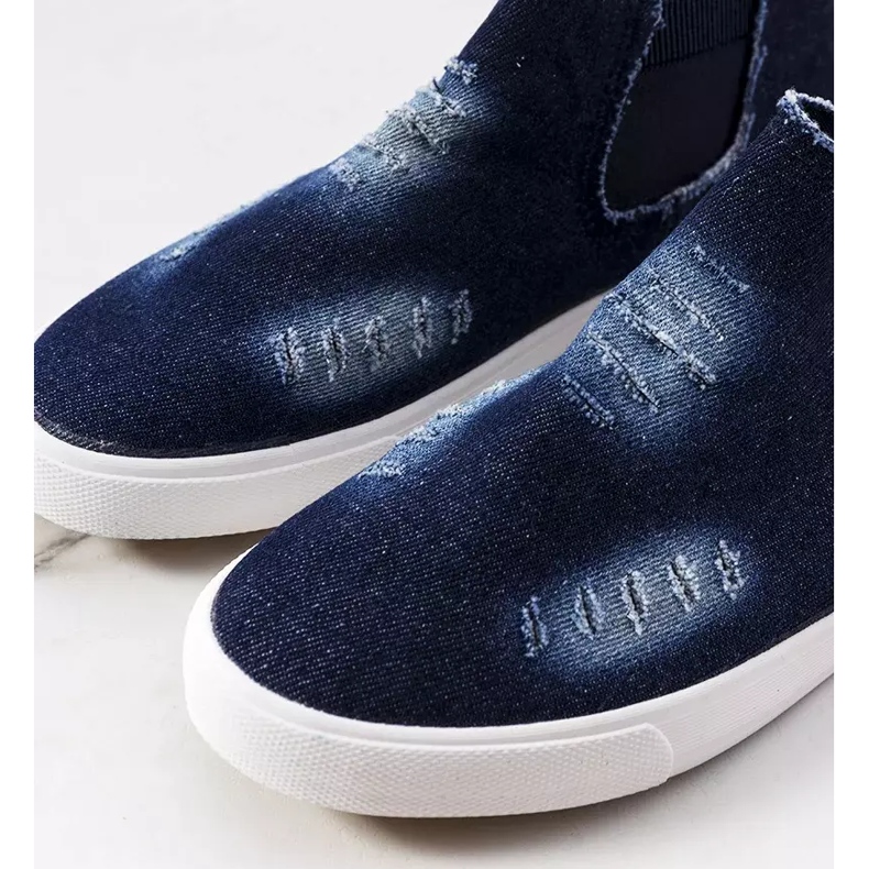 Marineblå sneakers fra Fortal 1