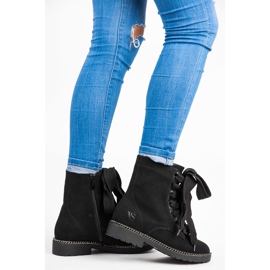 Vices New Collection Støvler med brede snørebånd sort 1