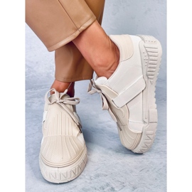 Melbo Beige sneakers til kvinder 2