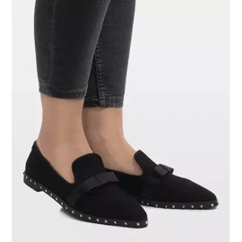Sort slip-on sko med B12-12 studs 2