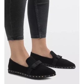 Sort slip-on sko med B12-12 studs 1