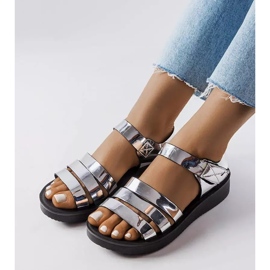 Sandaler QT2311-3 Sølv Tpu sort 1