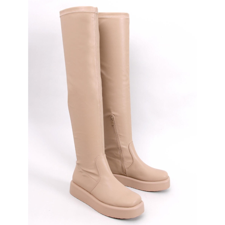 Baird Beige Chunky Sole Støvler 1