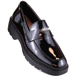 Sort lak-slip-on damesko Filippo DP4710 1