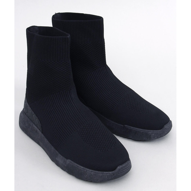 Ervin sorte strømpesneakers 1
