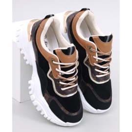 Nesbit Black wedge sneakers sort 1