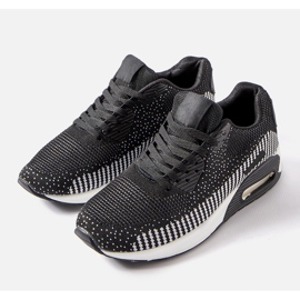 Inna Sorte og hvide Alvin sneakers til mænd 1