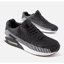 Inna Sorte og hvide Alvin sneakers til mænd 2