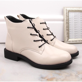 Dame-patentisolerede støvler, beige, Vinceza 58166 2