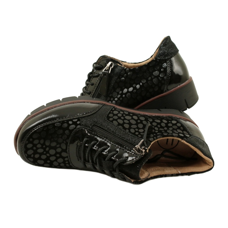 Filippo DP4912/23 BK lædersneakers, sorte 4