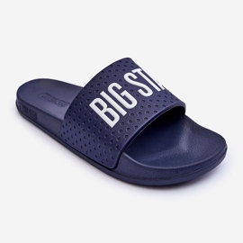 Klassiske flip-flops til kvinder Big Star MM274714 Marineblå 1