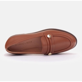 Marco Shoes Læder loafers og mokkasiner brun 4