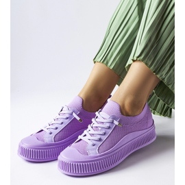 Lilla slip on Callimaco sneakers 1
