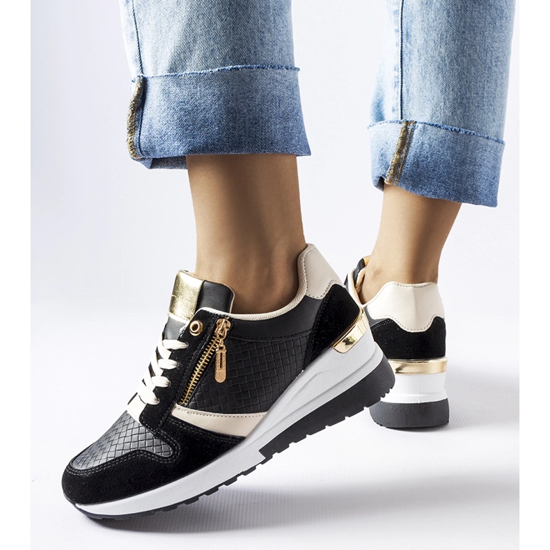 Sorte Ashland wedge sneakers 1