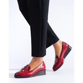W. Potocki Røde low wedge sko til kvinder fra Potocki 3