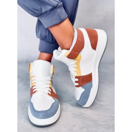 Clowsi Blue high-top sneakers hvid 1