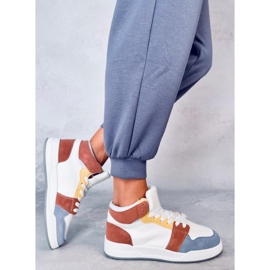Clowsi Blue high-top sneakers hvid 2