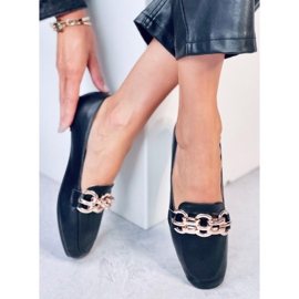 Bianca Black dame loafers sort 2