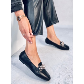 Bianca Black dame loafers sort 1