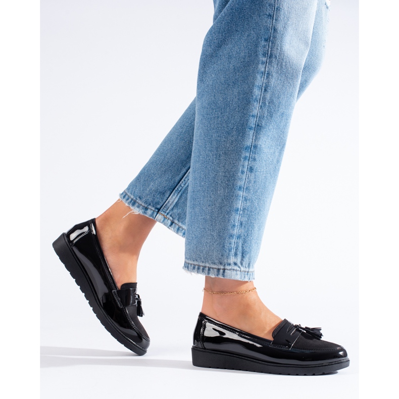 Shelovet platform loafers sort 1