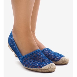 Blå åbent espadrilles B215-2 1