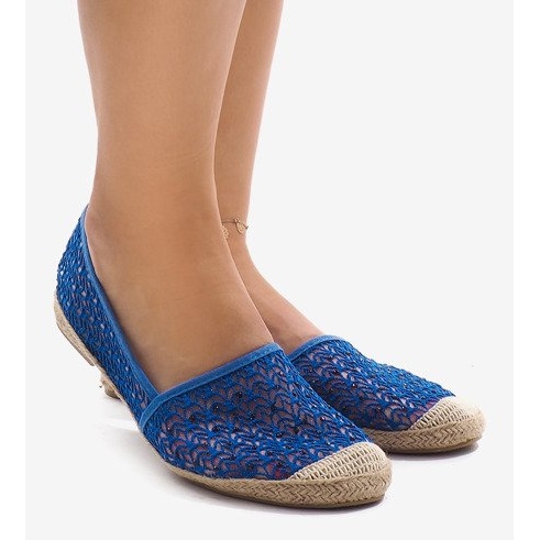 Blå åbent espadrilles B215-2 1