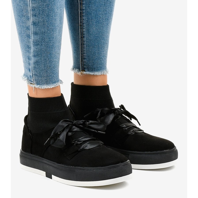 Sorte høje sneakers CH-95 bånd 1
