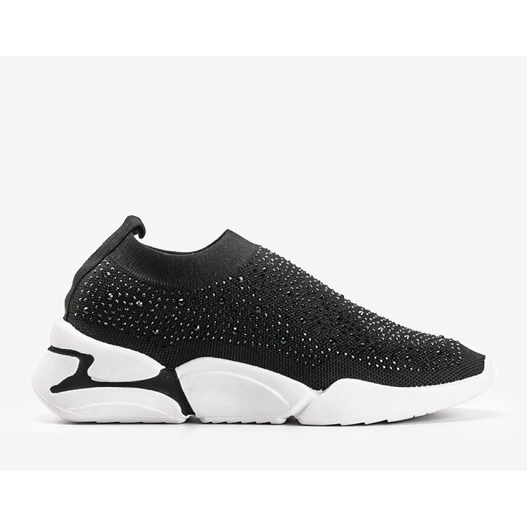 Sorte Eva slip-on sportssko 1