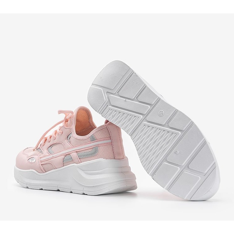 Lativia lyserøde sneakers hvid 1