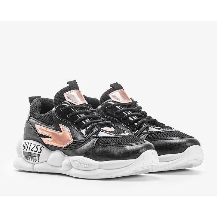 Sorte holo sneakers fra Jacey gylden 1