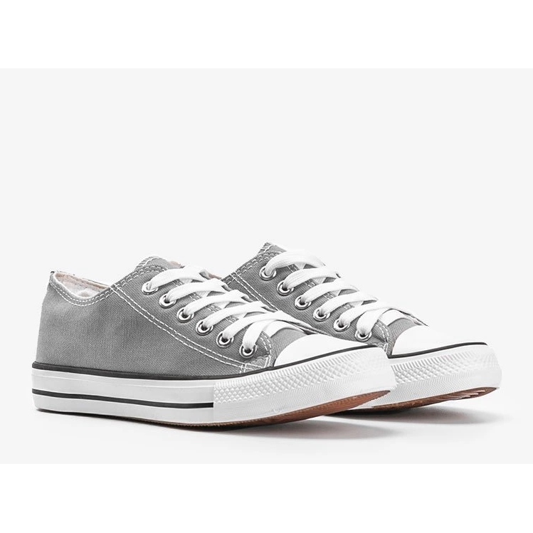 Destini klassiske lave sneakers grå 1