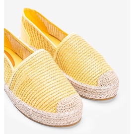 Carly gule vævede espadriller 1