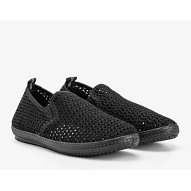 Mallory sorte openwork sneakers 1