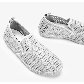 Mallory grå openwork sneakers 1