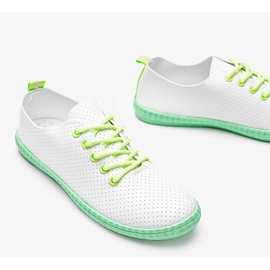 Lad mig hvide openwork sneakers 1